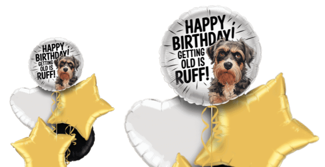Getting Old is Ruff Birthday Balloon