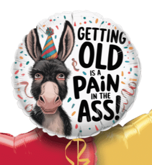 Getting Old is a Pain in the Ass! Balloon