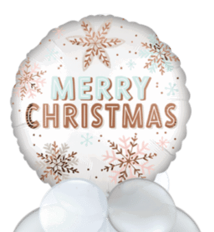 Merry Christmas Snow Flakes Balloon