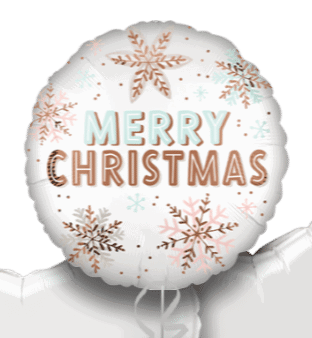 Merry Christmas Snow Flakes Balloon