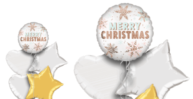 Merry Christmas Snow Flakes Balloon