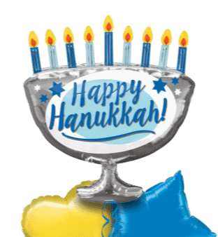Happy Hanukkah Menorah Balloon