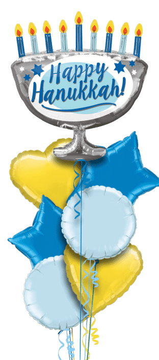 Happy Hanukkah Menorah Balloon