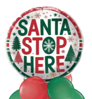 Santa Stop Here Balloon