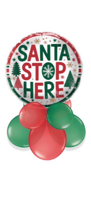 Santa Stop Here Balloon