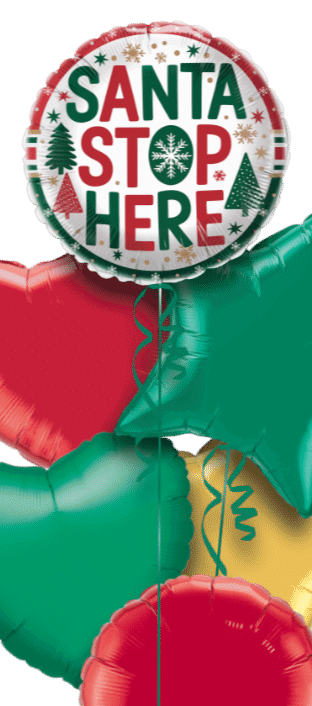 Santa Stop Here Balloon