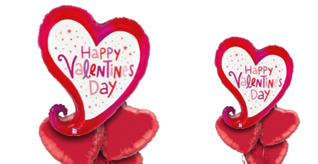 Valentines Swirly Heart Balloon