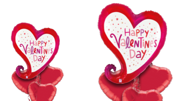 Valentines Swirly Heart Balloon