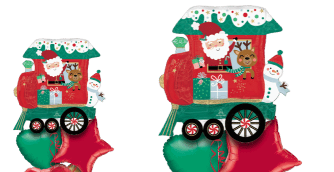 Santa and Friends Train Balloon