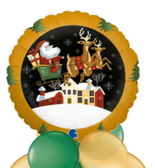 Santa and Reindeer Balloon