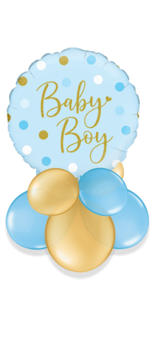 Baby Boy Blue Dots Balloon