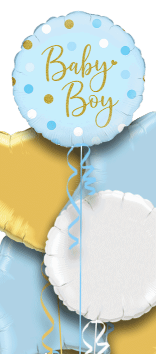 Baby Boy Blue Dots Balloon