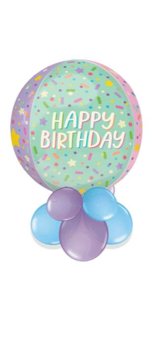 Birthday Sprinkles Orbz Balloon