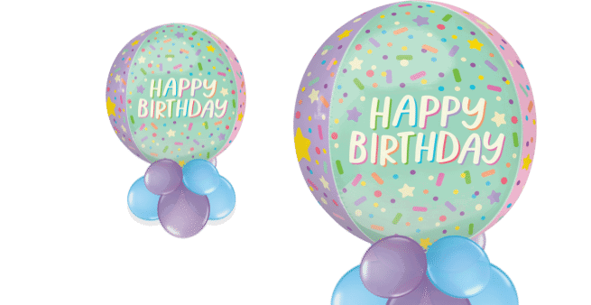 Birthday Sprinkles Orbz Balloon