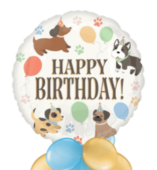 Jumbo Puppy Birthday Balloon