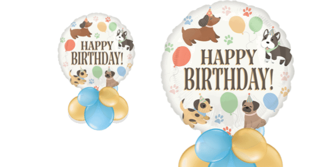 Jumbo Puppy Birthday Balloon