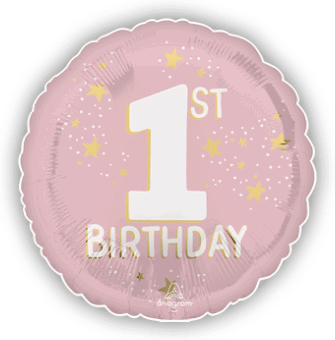 1st Birthday Pink and Gold