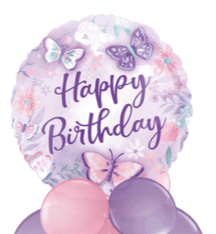 Birthday Butterflies Balloon