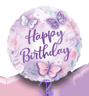 Birthday Butterflies Balloon