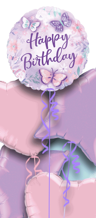 Birthday Butterflies Balloon