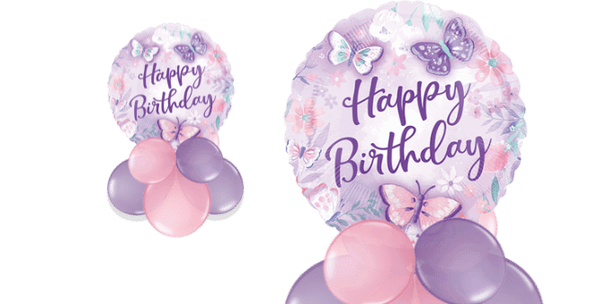 Birthday Butterflies Balloon