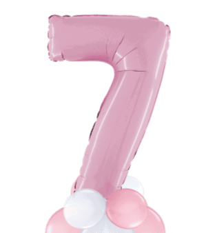 Pastel Pink Big 7 Balloon
