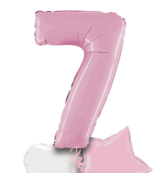 Pastel Pink Big 7 Balloon