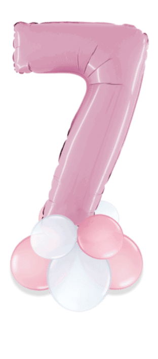 Pastel Pink Big 7 Balloon