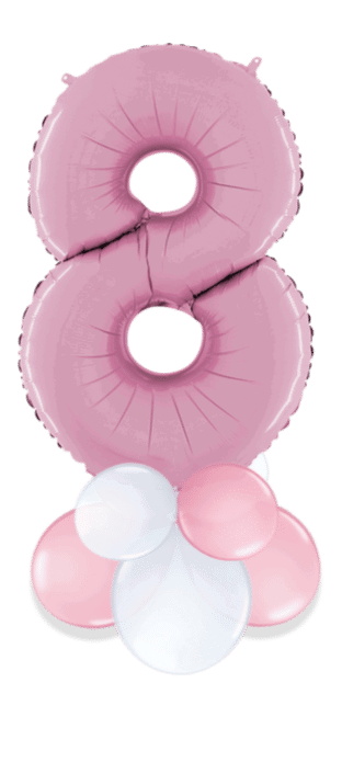 Pastel Pink Big 8 Balloon