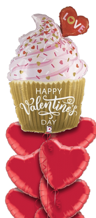 Valentines Cupcake Balloon