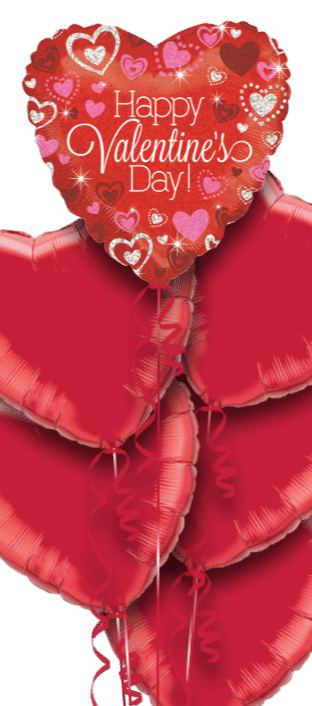Valentines Sparkle Heart Balloon