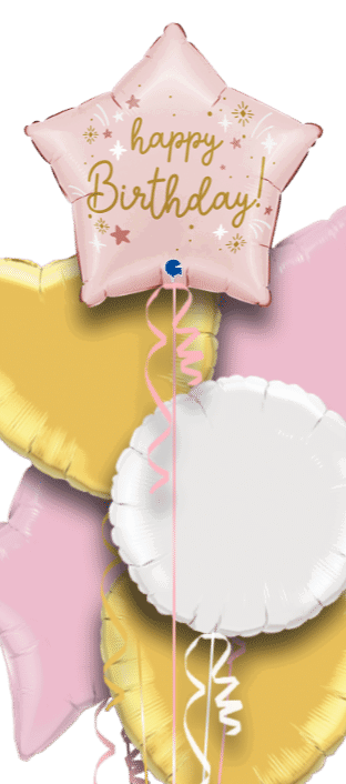 Pink Star Birthday Balloon