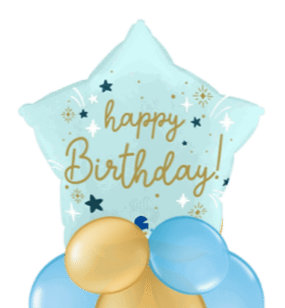Birthday Blue Star Balloon
