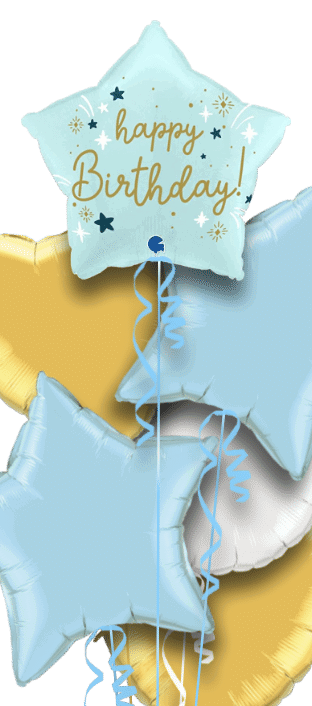 Birthday Blue Star Balloon