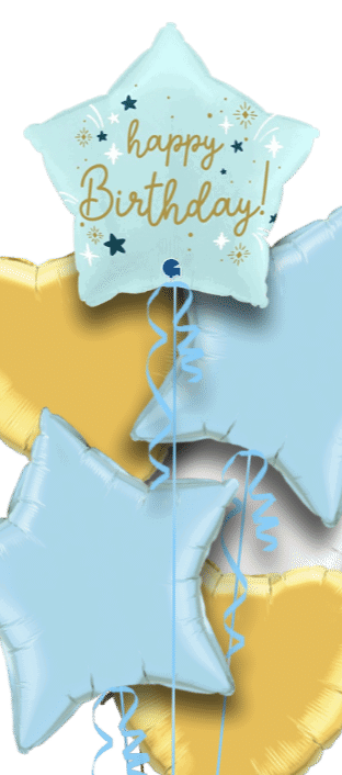 Birthday Blue Star Balloon