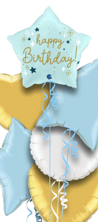 Birthday Blue Star Balloon