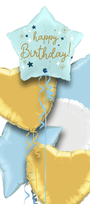Birthday Blue Star Balloon