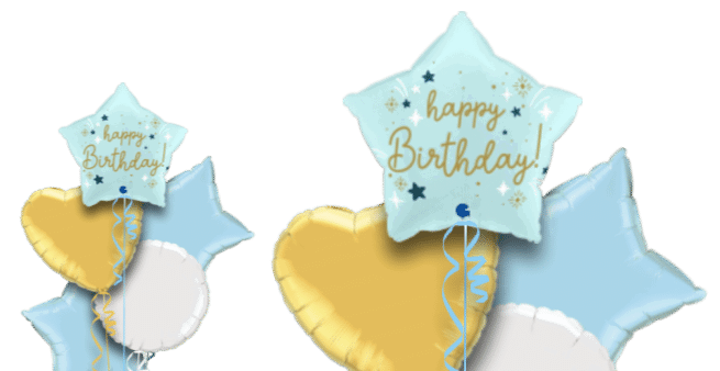 Birthday Blue Star Balloon