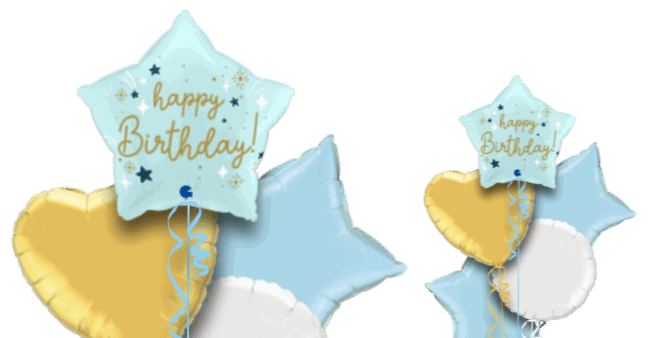 Birthday Blue Star Balloon