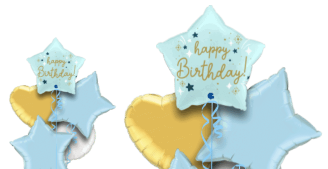 Birthday Blue Star Balloon