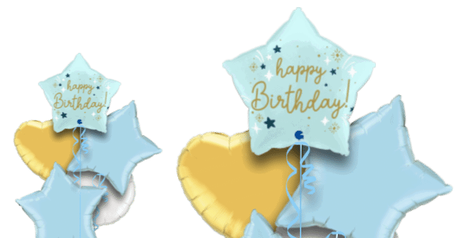 Birthday Blue Star Balloon