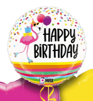 Flamingo Fun Birthday Balloon