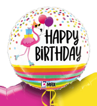 Flamingo Fun Birthday Balloon