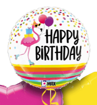 Flamingo Fun Birthday Balloon