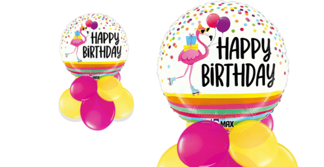Flamingo Fun Birthday Balloon