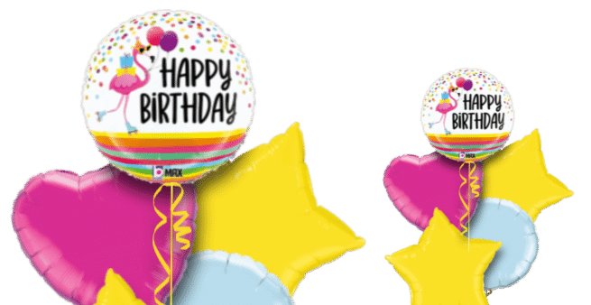 Flamingo Fun Birthday Balloon