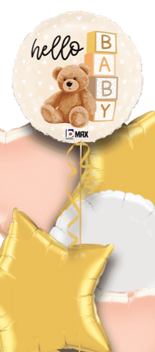Hello Baby Bear Balloon