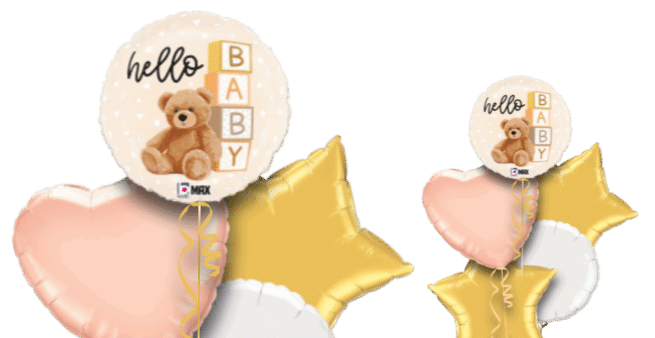 Hello Baby Bear Balloon
