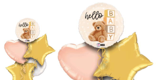 Hello Baby Bear Balloon