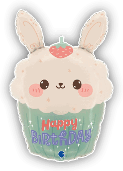 Birthday Bunny Cupcake
